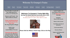 Desktop Screenshot of grampas-trains.com